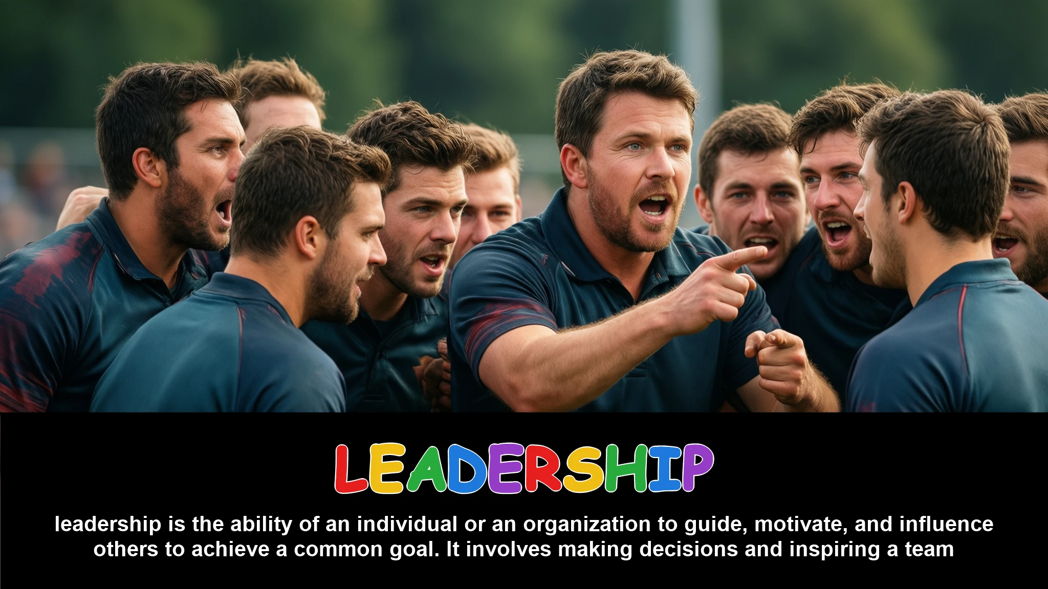 English Illustration for leadership